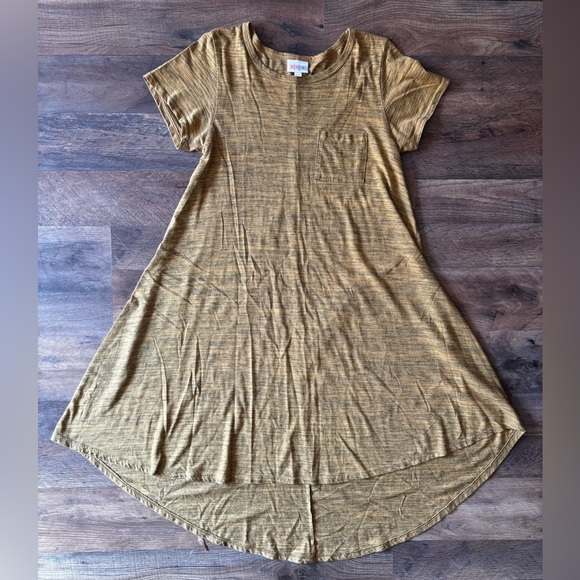 LuLaRoe Dresses & Skirts - Lularoe Yellow High Low Pocket Tee Dress